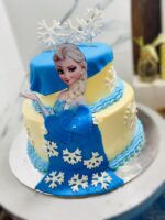 frozen and Elsa cake design two 2 layer cake