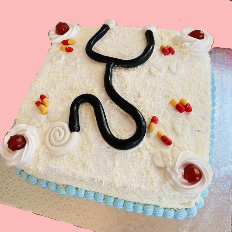 medical theme or doctor theme cake